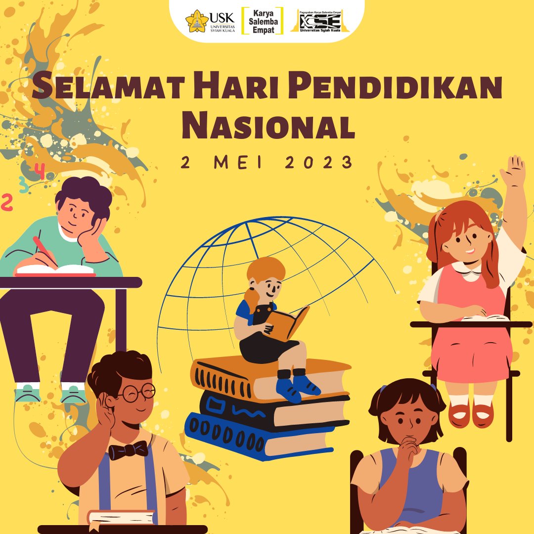 kse_usk's tweet photo. Selamat Hari Pendidikan Nasional! pendidikan merubah peradaban masyarakat dan negara lebih baik ๐จโ๐
#KSEAceh #GoKSE #BanggaJadiKSE #BeasiswaKSE #KSEUSK #KSE #USK #KSENusantara #KaryaSalembaEmpat #UniversitasSyiahKuala #KSEUSKJaya #KSEUSKJayaJayaJaya #SharingNetworkingDeveloping https://t.co/gkL2OnlxhZ