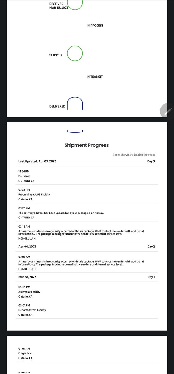 sandy_boc's tweet photo. @SamsungUS ordered from you 2 months ago, package returned to your warehouse because of incorrect label, Samsung refusing to make it right. Please refund. https://t.co/gwVscORxbN
