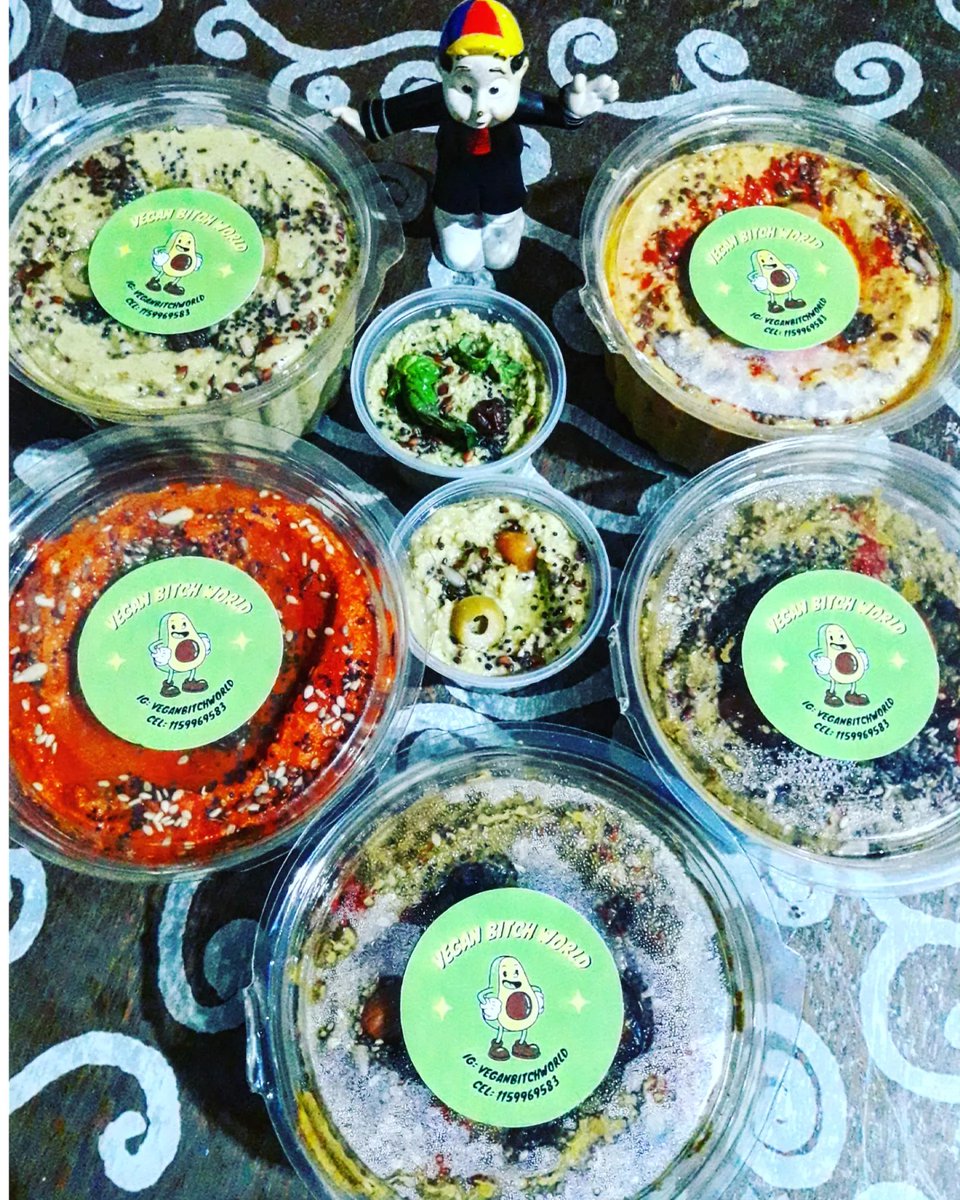 brenditanin's tweet photo. Se viene un #Finde a pura #Feria &amp; #KikoEstáFeliz con #Hummus &amp; sus #Bebecitxs #AllAround #VeganFood #ProductionModeOn #VeganPartyFood #VeganForce #Vegan #ChooseLife #VeganRecipe #GoVegan @Veganbitchworld 🤗💚🤤🙌 https://t.co/5WqIg1gOkq