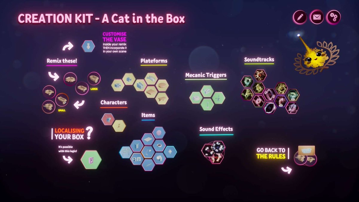 🤝COMMUNITY COLLABORATION🤝
Do you want to create a whole game with us?

A Cat in the Box II is on the way! This time, let's make it all together with our brand new Creation Kit(ty)😻

Design your own box that we'll add to the finished game! 😼
#DreamsPS4 #DreamsPS5 #MadeInDreams