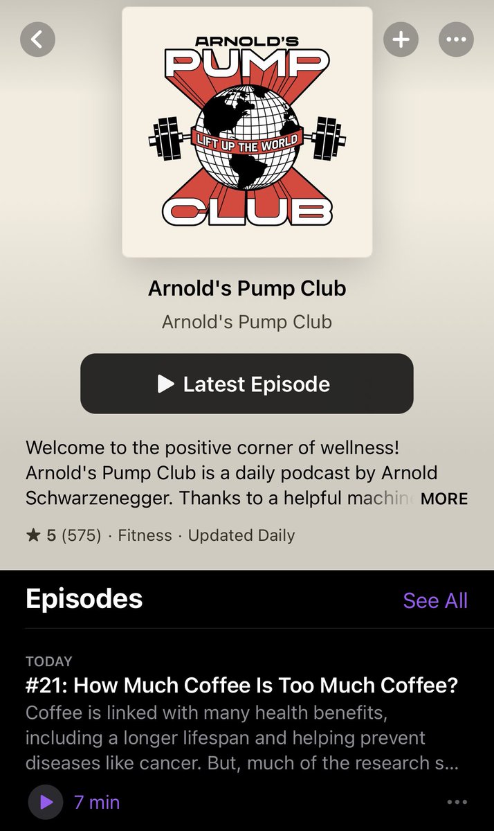 Arnold on Twitter "Listen to the Pump Club podcast!"