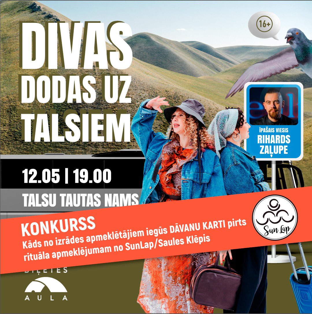 AneteBendika's tweet photo. Dosimies arī izbraukuma izrādēs un biļetes vēl ir pieejamas Talsos un Liepājā! https://t.co/gmXtgJwysd
