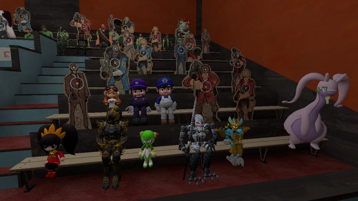 Shelton20_Jack's tweet photo. Here's is my custom audiences at the TF2 Talent Show Featuring: My #GRNTeam #AshleyTheWich #CosmoTheSeedrian #SaveCosmo #Vezon #Goodra #MeggySpletzer #SMG3 and #SMG4 https://t.co/TPvVmpdaW6