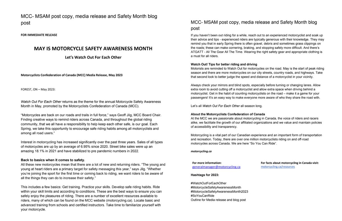 Motorcycling Canada tweet media