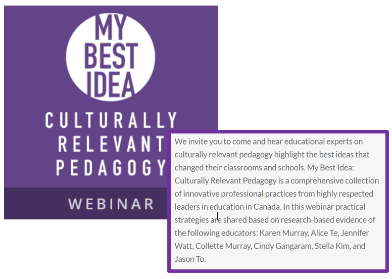 DP_math's tweet photo. 📢 On Tuesday, May 16th, @rubiconpubs is hosting "My Best Idea - Culturally Relevant Pedagogy" from 4:30-5:30pm (Free webinar) #dpmath

Hear educational leaders in CRP highlight the best ideas that changed their classrooms &amp; schools 

You can register here
https://t.co/0aztkb8kHl https://t.co/nQUKJC2sgV