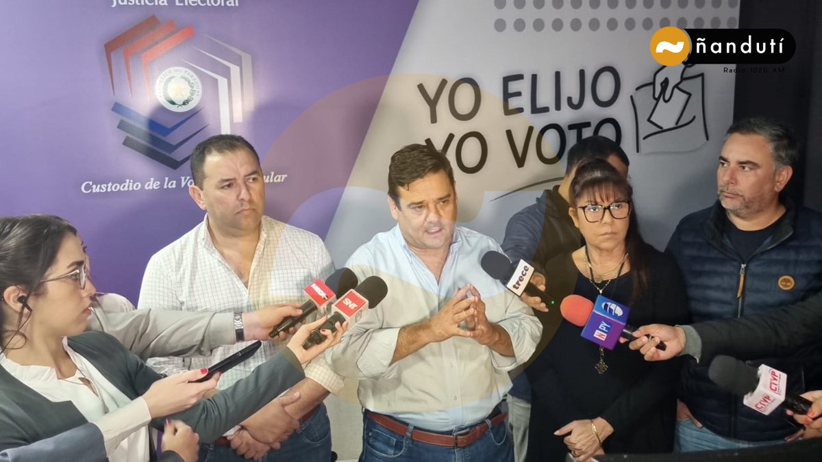 nanduti's tweet photo. #AHORA | Conferencia desde el @TSJE_Py 

"No hay una denuncia puntual hasta la fecha. Estamos dispuestos a acompañar cada denuncia, pero queremos algo concreto" - senador @SalynBuzarquis #1020AM https://t.co/L0Wu5kn9DK