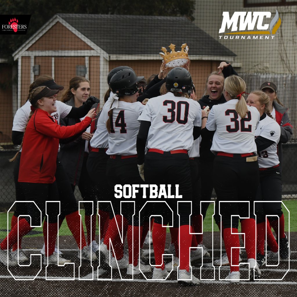 MWCSports's tweet photo. Lake Forest College has clinched a spot in the MWC Softball Tournament! Congratulations, @LFCollegeSB! https://t.co/H9uvi68Sab