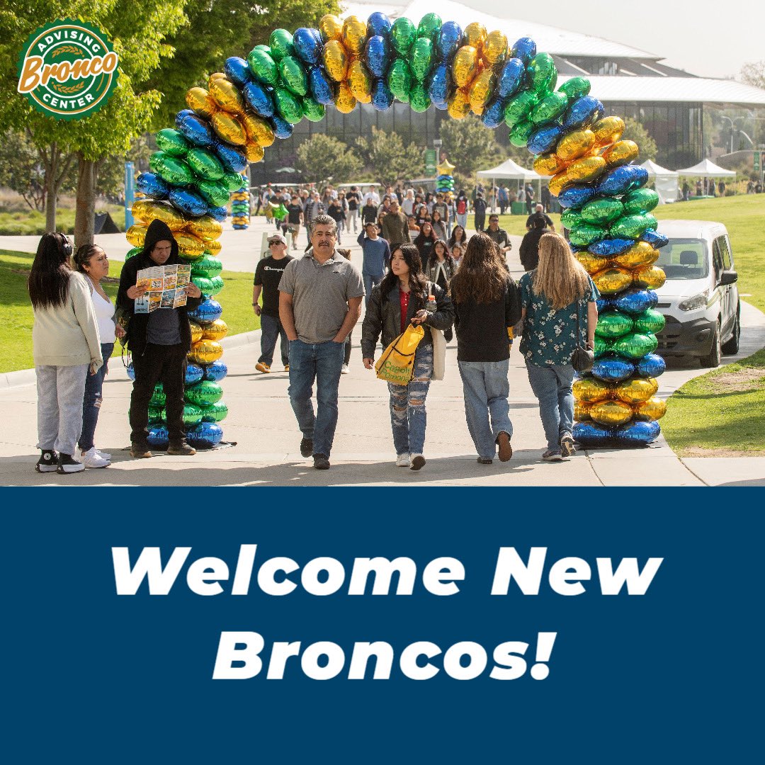 cppbac's tweet image. We want to welcome our newest Broncos to CPP! 🐎 💚 💛 We are so excited to have you join the Bronco family. We are looking forward to meeting you during summer @cpporientation