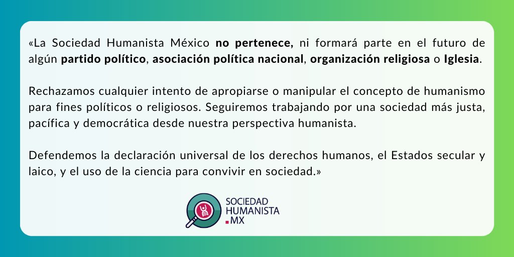 Sociedad Humanista México 🇲🇽 tweet media