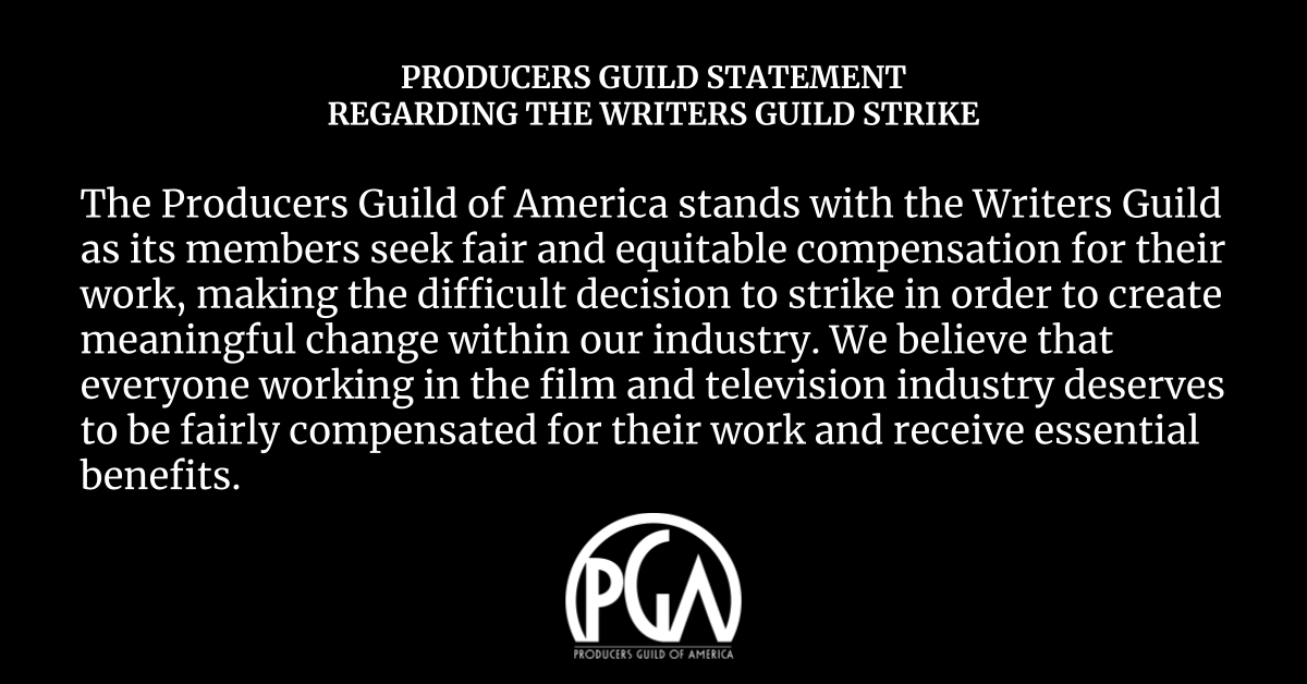 Producers Guild of America on Twitter "Producers Guild statement