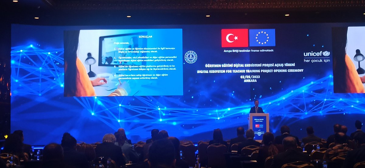 drnevzatozel's tweet photo. Millî Eğitim Bakanlığı Öğretmen Yetiştirme ve Geliştirme Genel Müdürlüğü ile UNICEF iş birliğinde IPA III dönemi kapsamında gerçekleştirilen "Öğretmen Eğitimi Dijital Ekosistemi" Projesi Açılışı Programı @tcmeb @ankarauni @horzumbaris @haleilgaz @perihantekeli_ https://t.co/2HxPcoB8cu