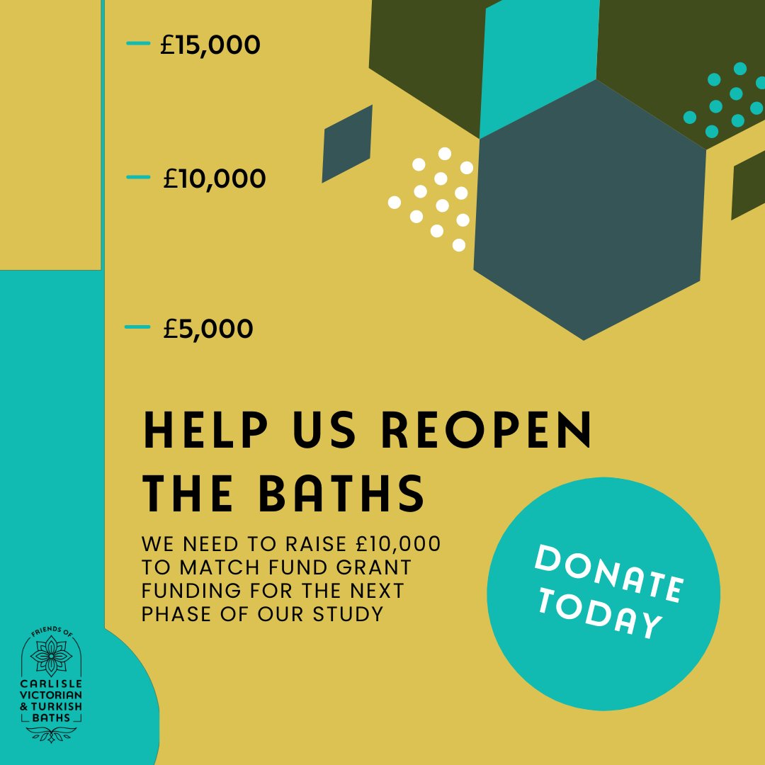 FriendsBaths's tweet photo. #Carlisle's beautiful 114 year old #Turkish Baths are sadly closed😢 But we're working to #ReopenCarlislesBaths as a #health &amp; #wellbeing centre. If you would like to #donate to our #campaign, please visit ➡️ https://t.co/RTYLsgfZEV
#historicbaths #fundraising #communityhealth https://t.co/kX4JGzgih2