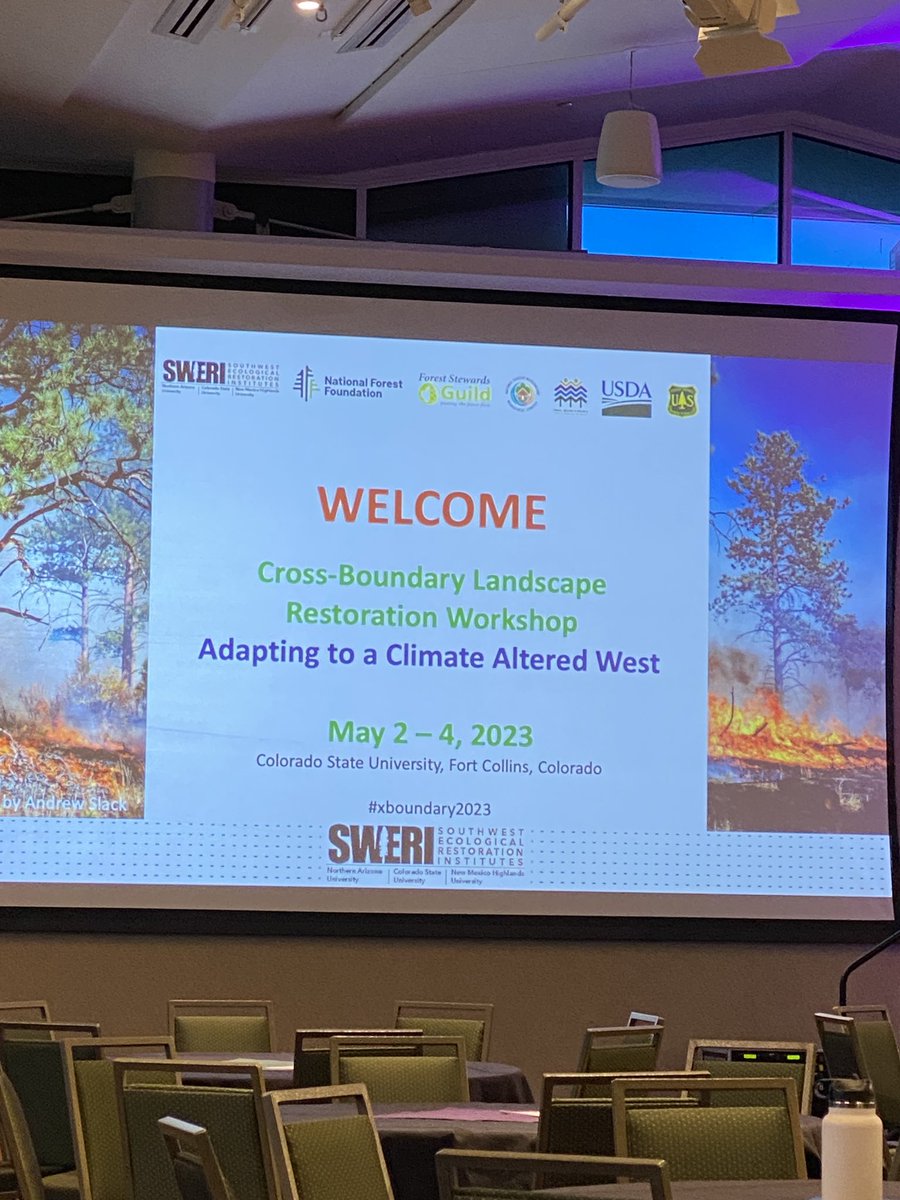 US_Wildfire's tweet photo. Cohesive Strategy is proud to go-host the Cross Boundary Landscape Restoration Workshop in Fort Collins, CO this week! #xboundary2023 #cohesivestrategy https://t.co/MrfySjX8GR
