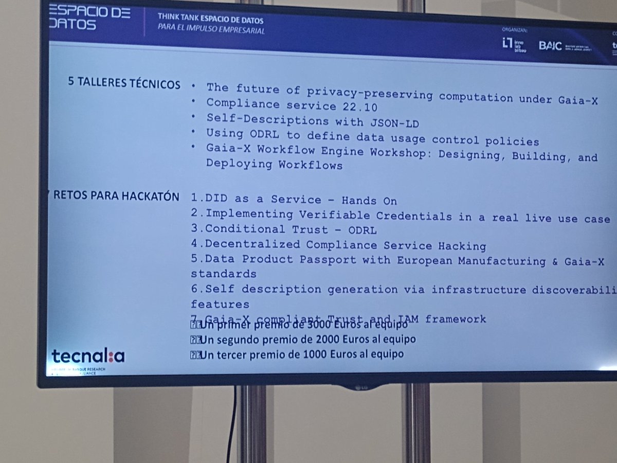 clau_jimenezh's tweet image. Retos para hackathon en #EspacioDeDatos gaia-x.eu/tech-x/
