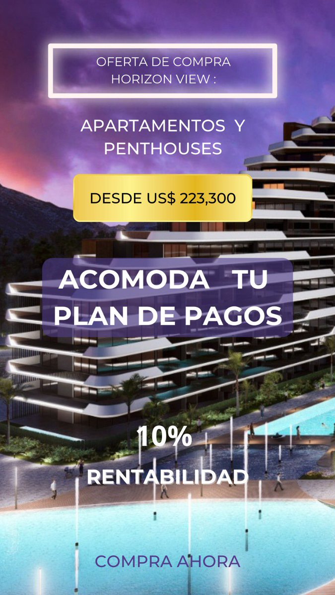 LARIMARCITY's tweet photo. Oferta de compra en
#Larimar #HorizonView 🟣 https://t.co/XMr1t79WVw
