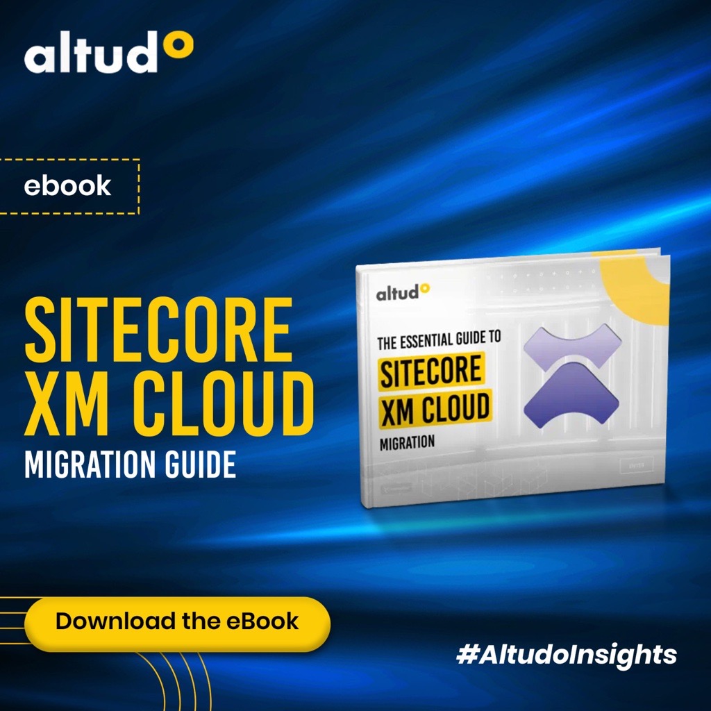 GoAltudo's tweet photo. The #composable nature of @Sitecore’s XM Cloud gives businesses advantages in terms of performance and time to value.
⚡Here are answers to your #XMCloud questions: https://t.co/T9vrmeQl1X
#DigitalExperience #CloudCMS #SitecoreDXP #SitecoreXMCloud #SitecorePartner #AltudoInsights https://t.co/fAE9ZFPKx9