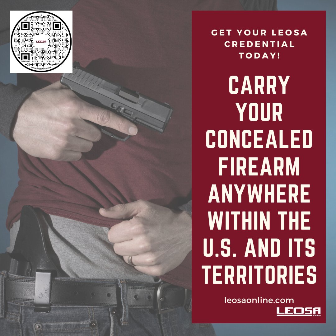 DCSLEOSA's tweet photo. Carry your concealed firearm anywhere you go within the U.S. and its territories! Get your LEOSA credential today at to https://t.co/Pky13QC4pM #leosa #concealedcarry #DCSLeosa #guns #gunlicense #everydaycarry #alwayscarry #gunssavelives #USArmy #USCG #USNavy #USAF #veterans https://t.co/nRg9ZJM9XV