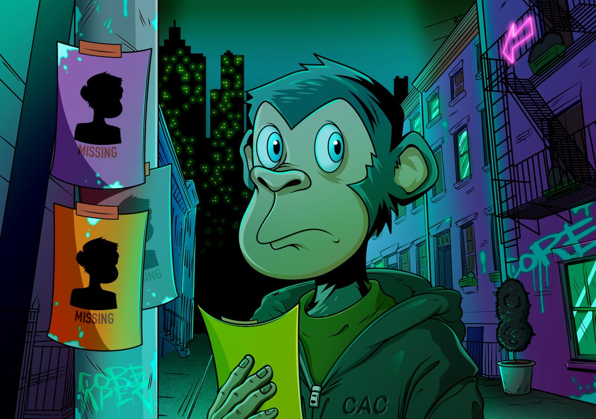 Coreapesclub's tweet photo. Apes refused to sit idly by and watch their brothers vanish one by one.

A group of rebels emerged, determined to take matters into their own hands and find out what was really going on within the coreum facility…🌀🌀🧪 https://t.co/WKcNQMVXAb