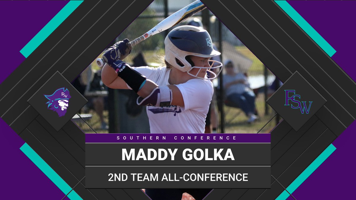 Congrats to freshman Maddy Golka for being named 2nd Team All-Conference as an outfielder. Golka hit .350 for the Bucs during the regular season, driving in 18 and going a perfect 8-8 in stolen base attempts