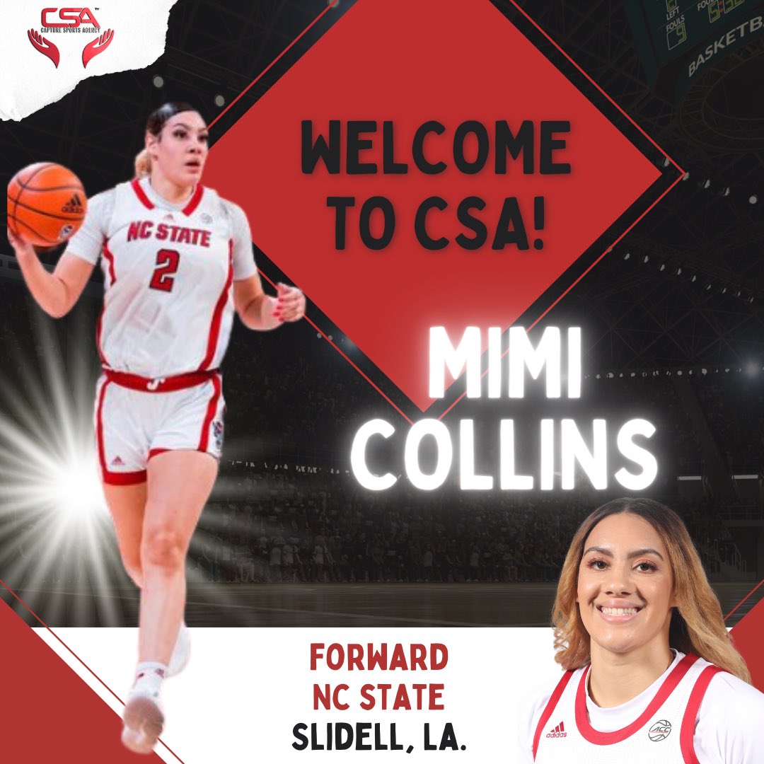 Blessed to have Mimi Collins a part of the CSA family for NIL representation‼️🙏🏼

#csa #csanilclient #nil #nameimagelikeness #capturethepassion #morethananathlete #morethananagency #wbb #ncstate #wolfpackwbb