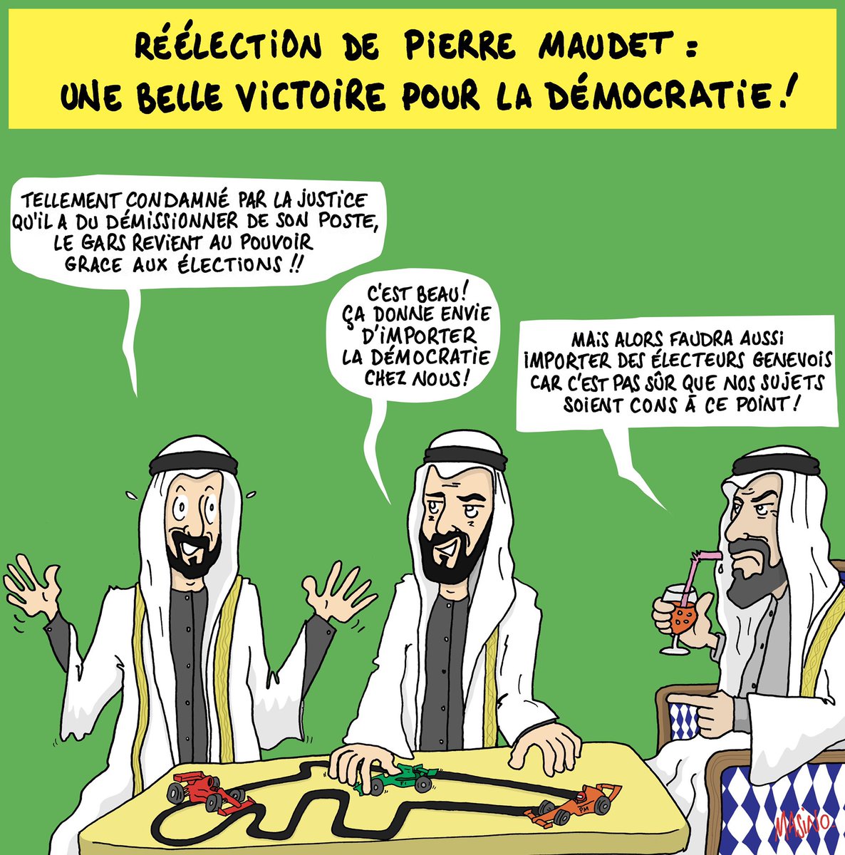 Pendant ce temps à Abu Dhabi.