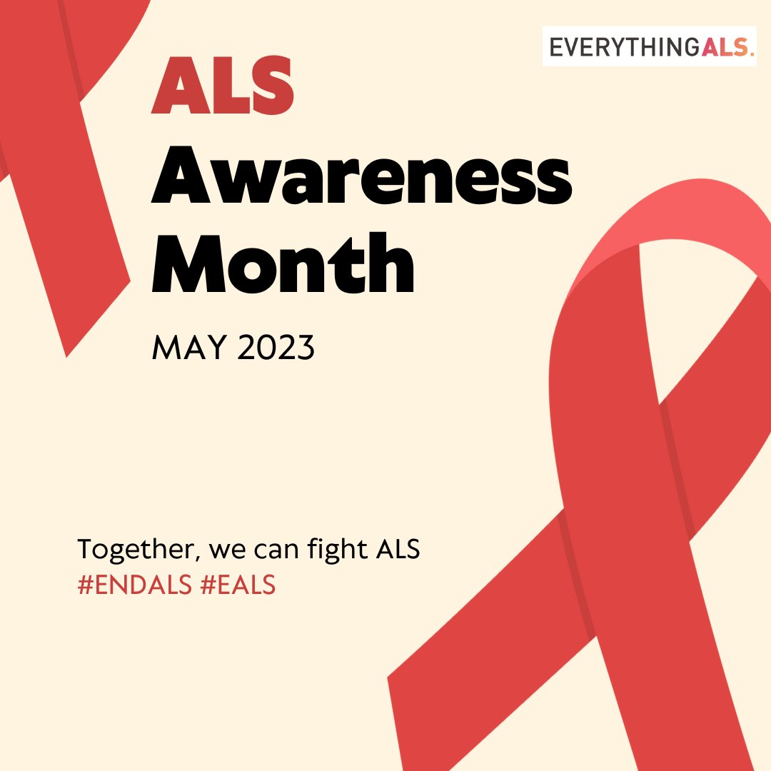 everything_als's tweet photo. May is ALS Awareness Month! 

We want to give a shoutout to every person living with ALS, their families, care givers and care workers out there! We truly are grateful for all the efforts you make to ALS research. You are our heroes! 

#ALSAwarenessmonth #EndALS #EALS https://t.co/1HyaFJIqxi