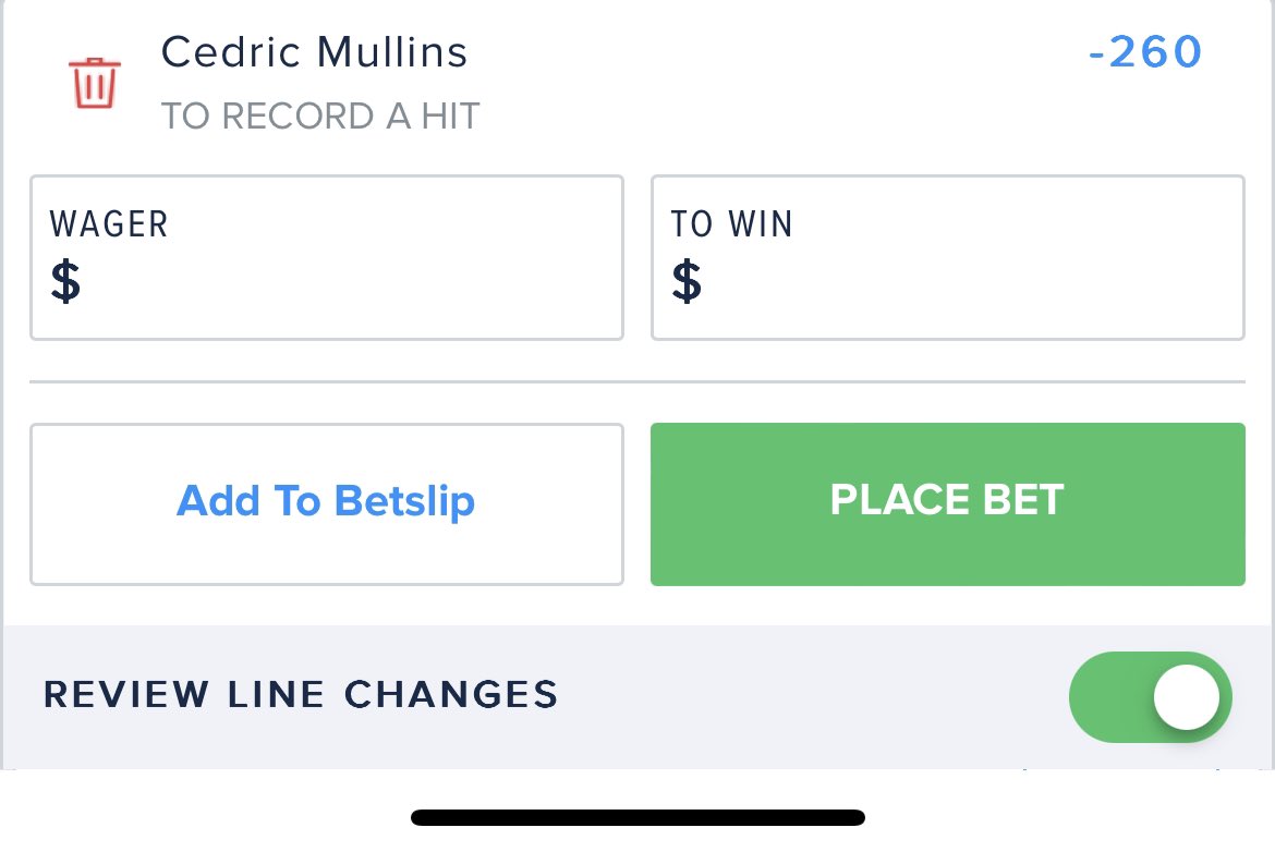 Prop_Odds's tweet image. This is one of many uses of the Prop-Odds API. Was able to find a huge discrepancy across sportbooks.

BetMGM offering Cedric Mullins hit at -140 while Fanduel is at -260 and Pinnacle at -175. Tremendous value here!

#sportsbettor #sportsbettingtwitter #bettingtips