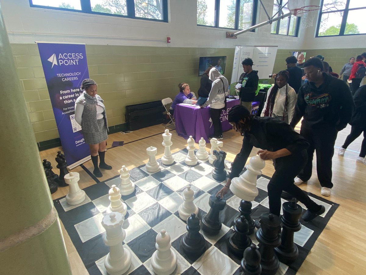 Our team had a blast at the Career Pathways Experience event hosted by <a href="/STLworks/">STL.works</a> last week. We loved meeting students to talk about careers in IT, opportunities within the #AccessPoint program and playing life-size chess. accesspointprogram.com