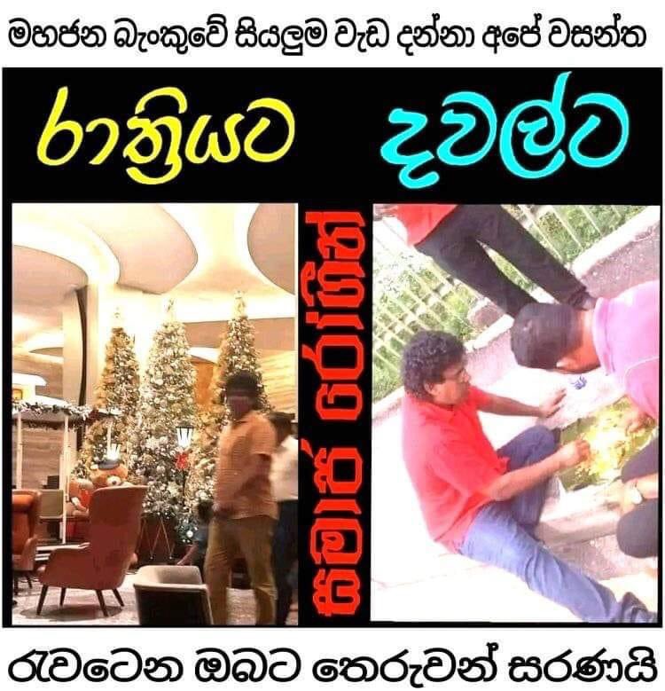 ලංකාව දියුණු වෙන්න නැති හේතුව දේශපාලකයන්ට රැවටිම නිසයි. 
 <a href="/WasanthaSamar15/">Wasantha Samarasinghe</a>