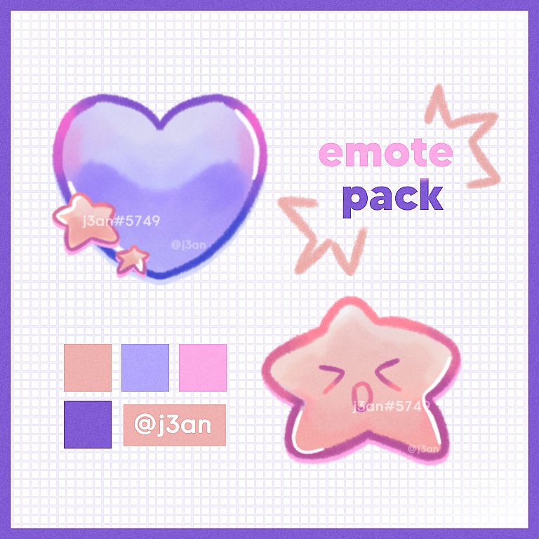 starboyj3an's tweet photo. 星 : emote pack for a discord contest ! (⁠｡⁠･⁠ω⁠･⁠｡⁠)⁠ﾉ⁠♡
♡ quantity: 2
♡ time: 40 mins
♡ NF2U

#vectorpack #art #artist #icon #emotes #vtuber #streamer #emoteartist #emote #twitchstreamer #twitchemotes #kofi https://t.co/3si4Bh6sCw