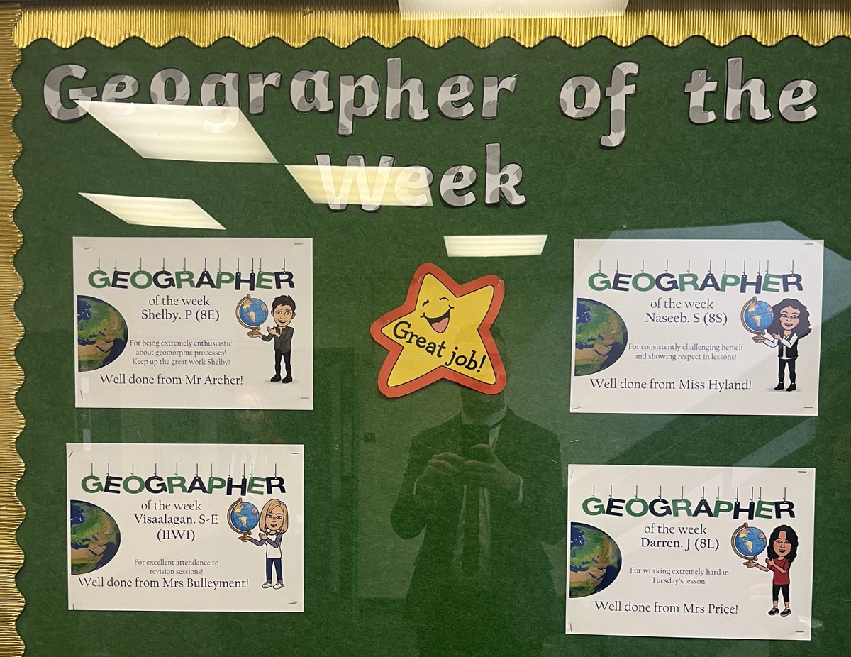 Our Geographers of the week from weeks 1 and 2 of the summer term!💪🏼🌎⭐️ <a href="/MrsBGeog/">Mrs M Bulleyment</a> <a href="/MrArcherAHS/">Mr Archer</a> <a href="/mrs_price1/">Mrs V Price</a> <a href="/MissAHyland/">Miss Hyland</a> <a href="/AldersleyTeam8/">AldersleyTeam8</a> <a href="/AldersleyTeam9/">AldersleyTeam9</a> <a href="/AldersleyTeam10/">AldersleyTeam10</a> <a href="/AldersleyTeam11/">AldersleyTeam11</a>