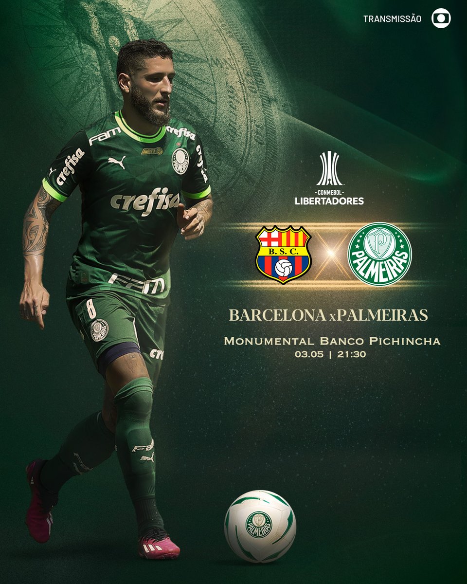 Palmeiras's tweet photo. HOJE É FORA DE CASA POR MAIS TRÊS PONTOS! HOJE TEM NOITE DE #LIBERTADORES! HOJE É DIA DE PALMEIRAS! 🟢⚪️

#AvantiPalestra #BARxPAL
#AlmaECoração https://t.co/2D4ILXqwwG