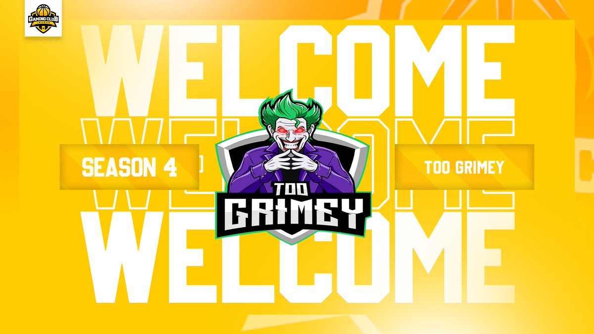 Welcome <a href="/TG2kGAMING/">TOO GRIMEY</a> to GCL Clan Season 4 🔥