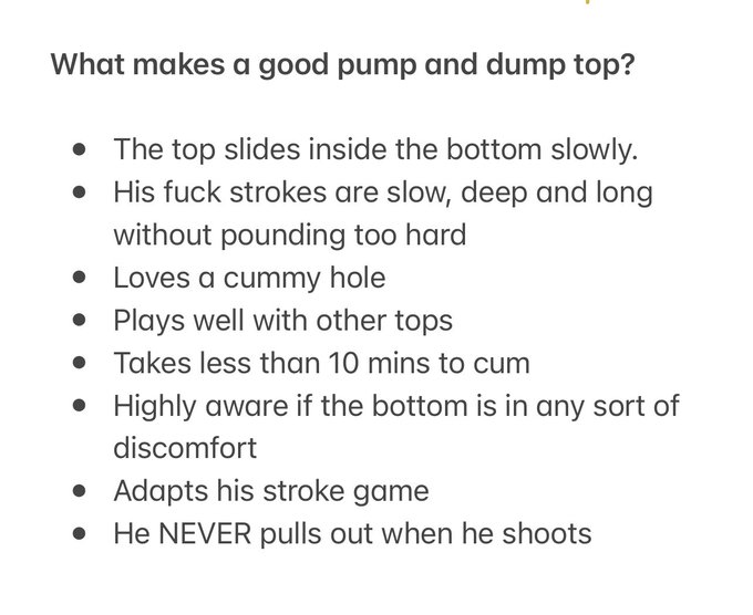 What makes a good Pump&Dump TOP??? https://t.co/9jfSOtfUh7