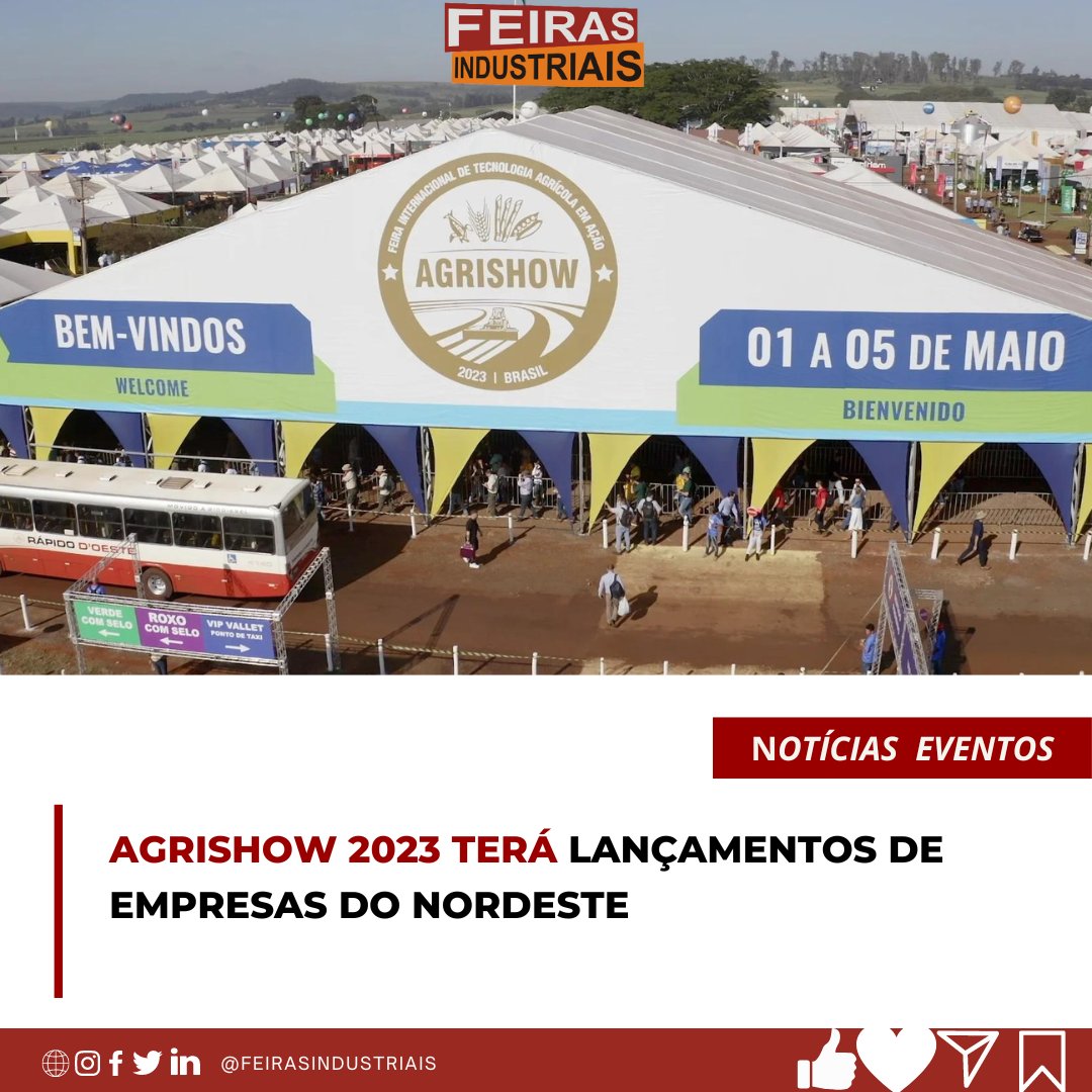 elloconsultores's tweet image. Continue lendo: 
feirasindustriais.com.br/noticias/agris…

Acesse o site e assine o portal Feiras Industriais e fique por dentro das noticias e calendário.

#feirasindustriais #feiraseeventos #exposicao #eventos #eventosbrasil #feirasdenegocios #industria #AgriShow