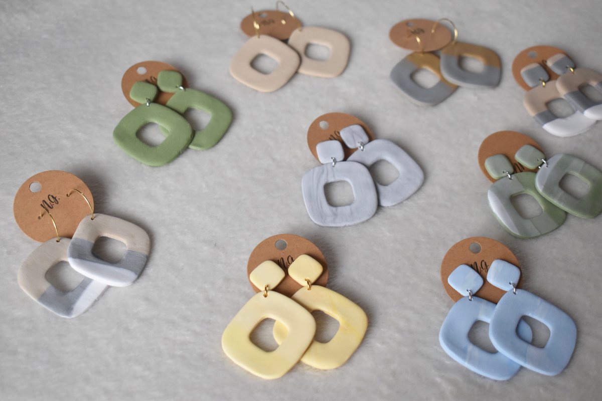 NGClayCo's tweet photo. For all big earring lovers— we have an experimental batch made for our events this month! 🤗 https://t.co/82kFhrH7x6