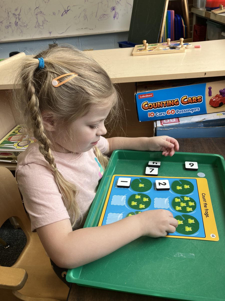 MrsVesaM's tweet photo. Working hard in the math center. #112teachers #112leads @GreenBaySchool https://t.co/LI33zSJ2bm