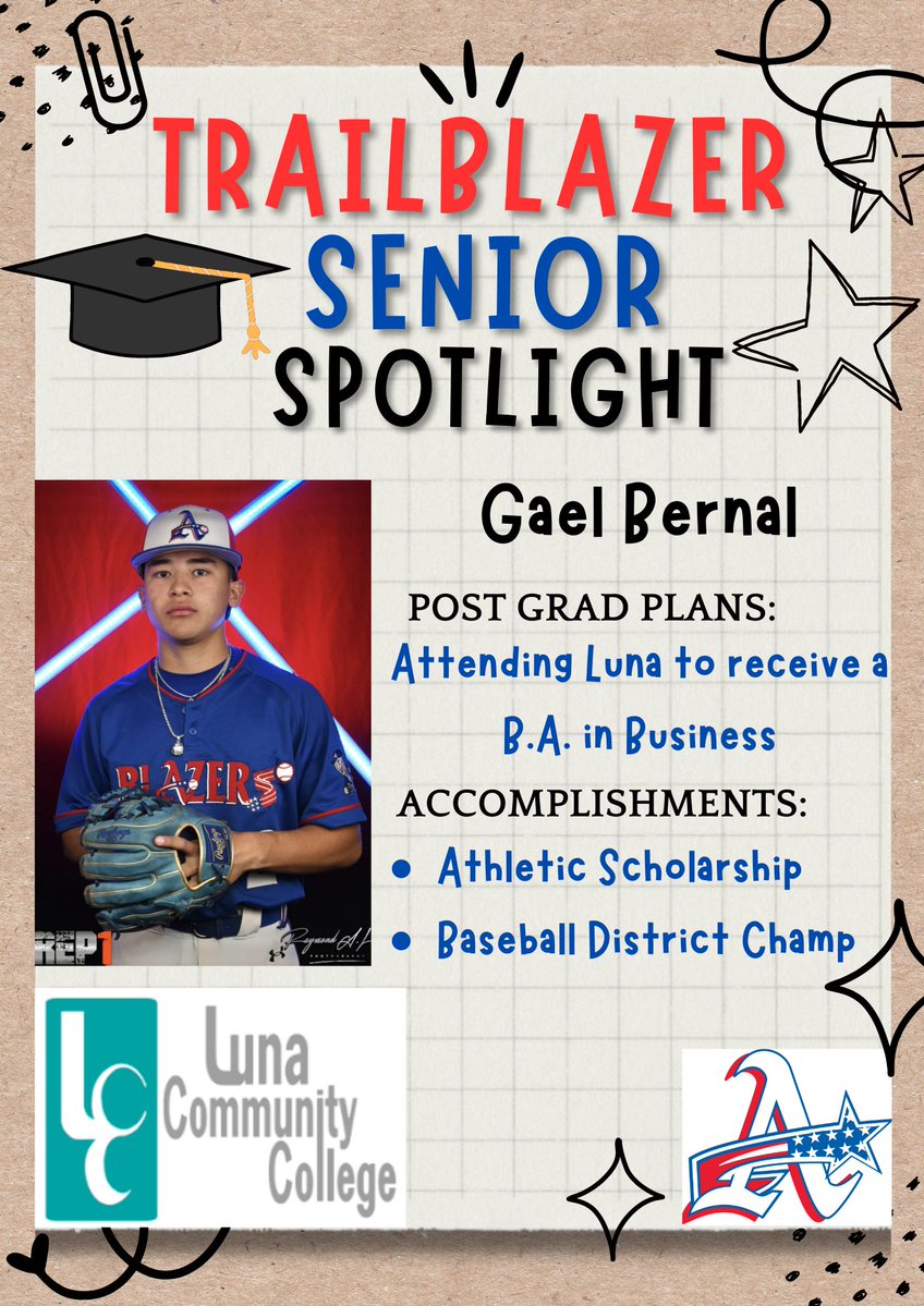 Trailblazer Senior Spotlight ft. our academic scholars and athletic scholars!! So proud of these young ladies and young men!! 🫶💃⚾️📣 #TeamSISD #A'sUp