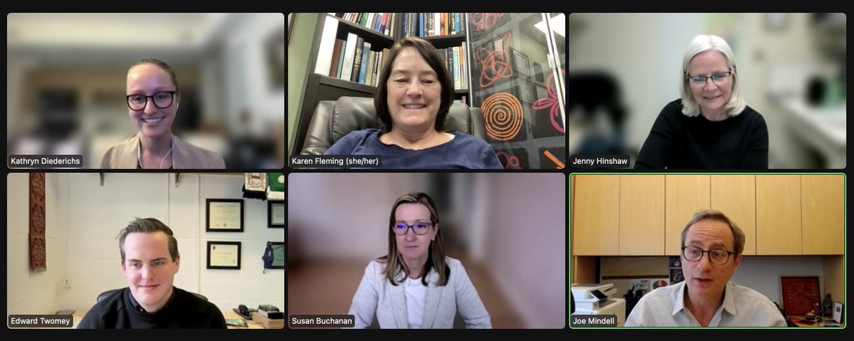 #NewPhD Congratulations 🍾🎉 to Kathryn Diederichs for defending her dissertation! Such fun to be on her committee with @cryoET Joe Mindell, Jenny Hinshaw and Susan Buchanan. #WomenInSTEM