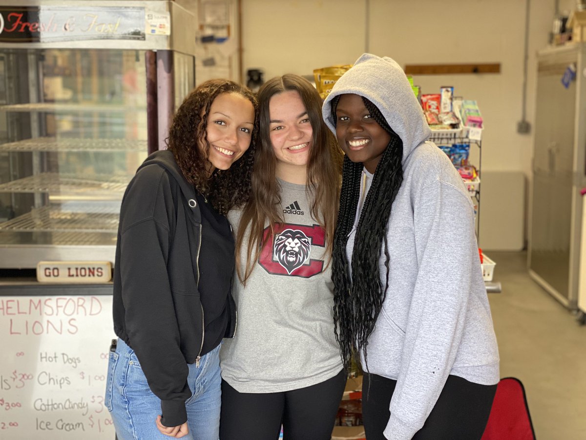 Student trainers helping at the snack shack today. Go and support boys lacrosse.