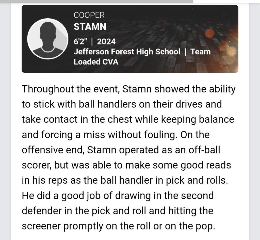 Congratulations to ‘24 Sharpshooter Cooper Stamn <a href="/CooperStamn/">Cooper Stamn</a> on a successful weekend at the Marquee Hoops Virginia Jump-off. Cooper demonstrated his ability to play both ends of the floor consistently at a high level. @marqueehoops <a href="/CvaHoops/">Team Loaded CVA</a>
