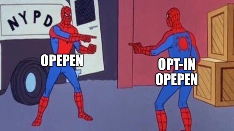 Opepen? Opt-in? What is happening?

OPEPEN EXPLAINED

🧵 a thread