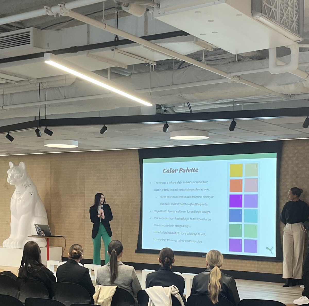LasellUniv's tweet image. Thanks to @PUMA and @PUMAHoops for hosting our fashion merchandising and media capstone students as they presented their consulting projects! 

#lasellu #laselluniversity #connectedlearning