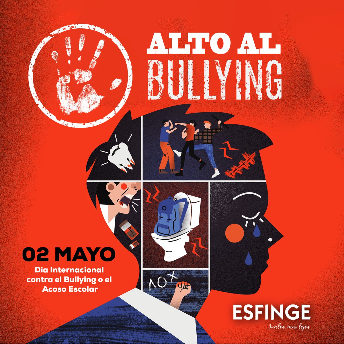 Esfingemx's tweet photo. 02 Mayo 
Día Internacional contra el Bullying https://t.co/fqfzhFYVcH