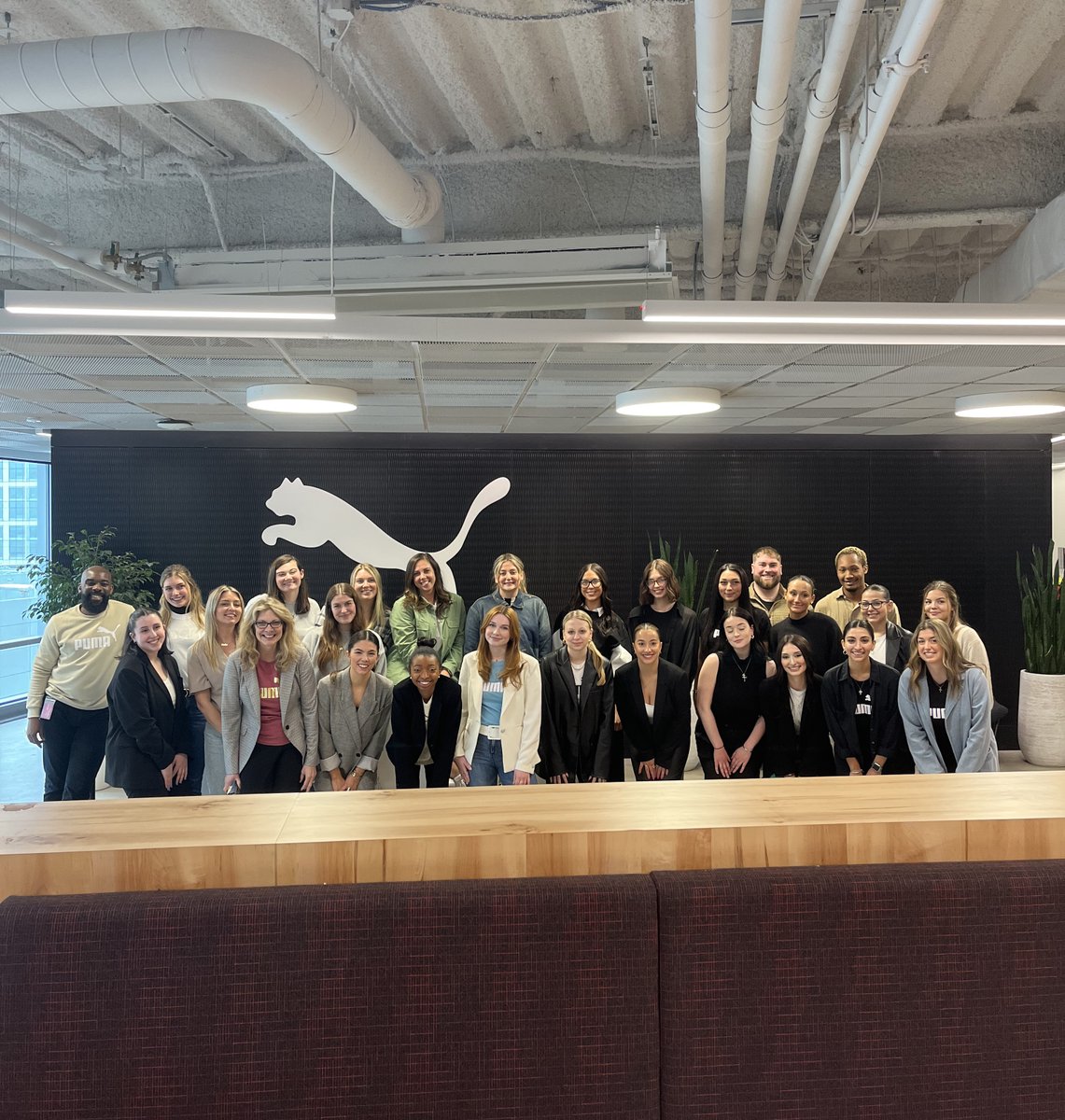 LasellUniv's tweet image. Thanks to @PUMA and @PUMAHoops for hosting our fashion merchandising and media capstone students as they presented their consulting projects! 

#lasellu #laselluniversity #connectedlearning