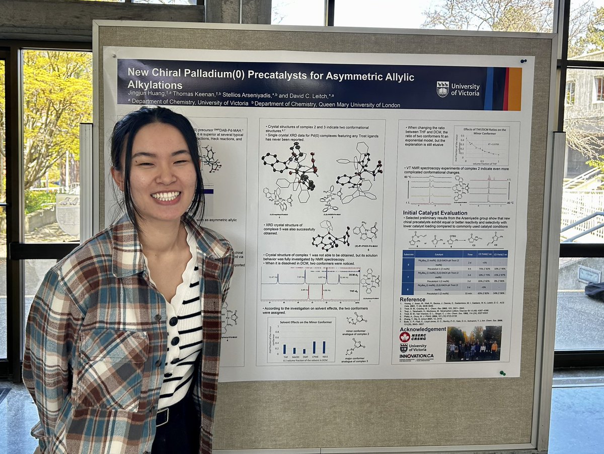 And Jingjun presenting some of her palladium precatalyst work! (Look out for this paper soon 👀)