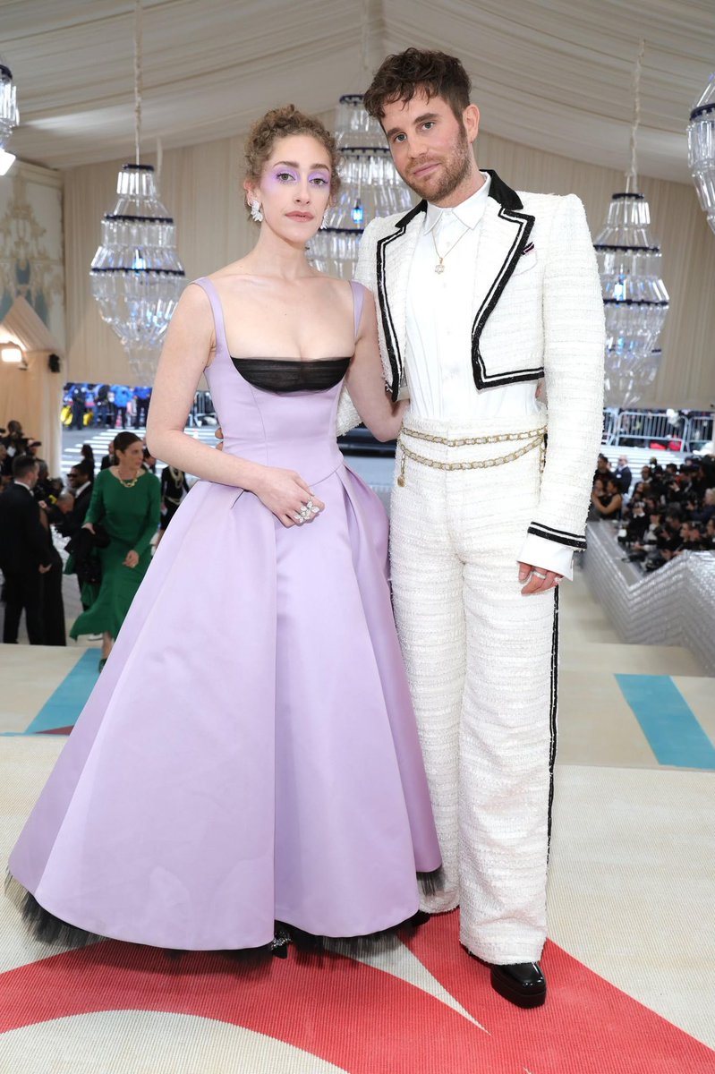 2023 Tony Nominees Micaela Diamond and Ben Platt at last night’s #MetGala