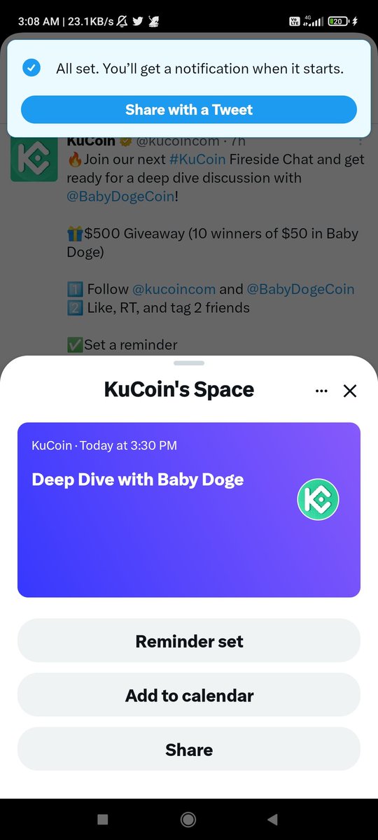 aaima131's tweet photo. @kucoincom @babydoge Done
@Bailey_Otil @Davis_220 https://t.co/DQjkRPTJ0m