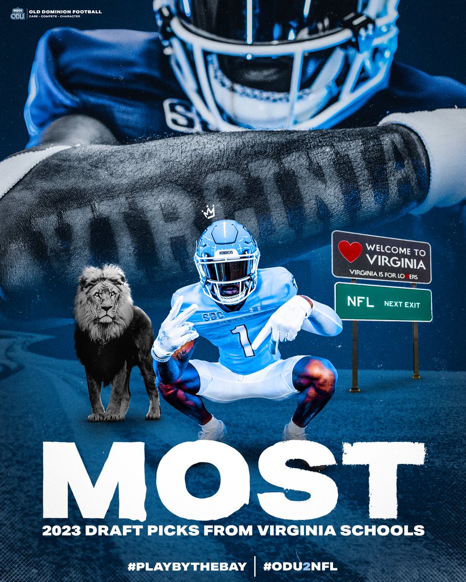 Virginia’s # 1️⃣ Route to the NFL‼️

#ReignOn | #ODU2NFL | #ODUDevelops