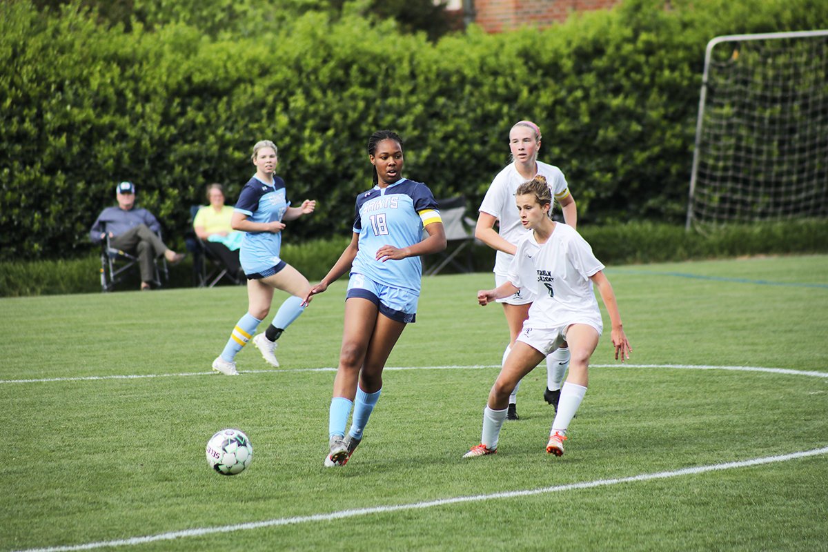 Saints varsity soccer Senior Night 2023! Congratulations and thank you Gillian, Ella, Sibley, Bess, Margaret, Chloe, May, for your years of dedication to Saints soccer! #classof2023 #saintssoccer #saintsathletics #Raleigh
